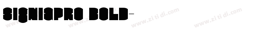 SigniaPro Bold字体转换